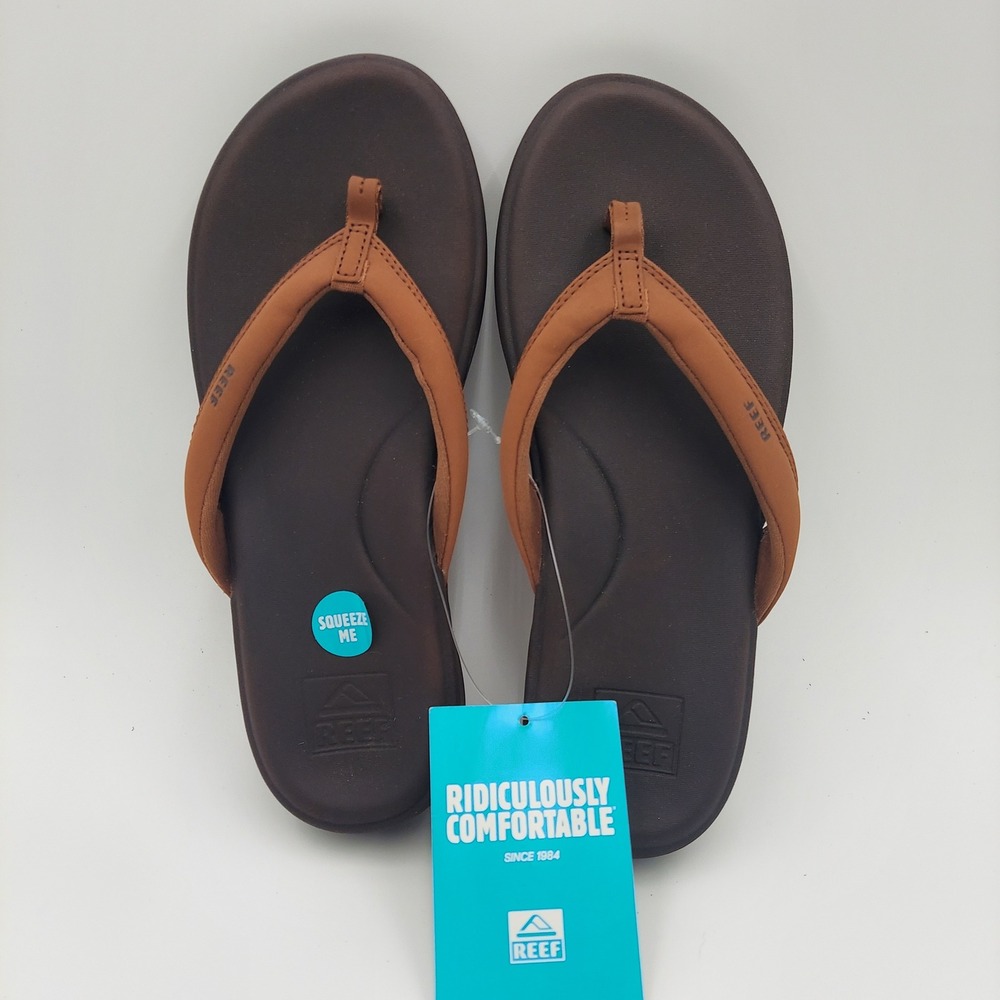 Reef Cushion Cloud Sandals Women 7 Espresso Brown New CJ3634-070-M Flip Flops